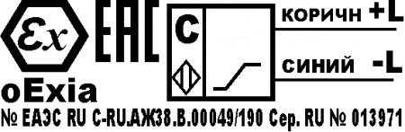 Бесконтактный емкостный датчик взрывобезопасный стандарта "NAMUR" SNE 09-5-L